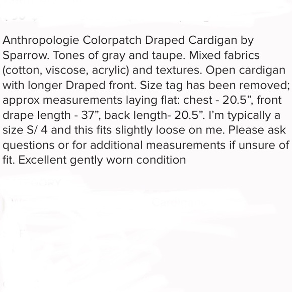 🦋Anthropologie color patch cardigan - Picture 7 of 7
